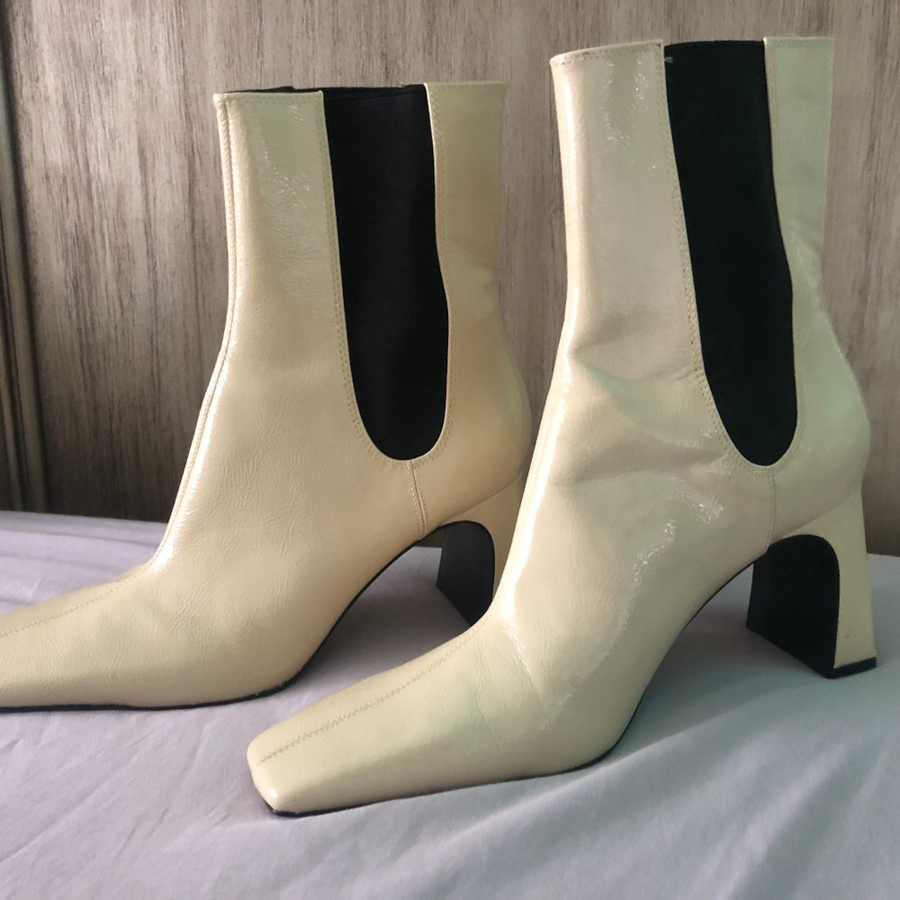 Zara White Boots